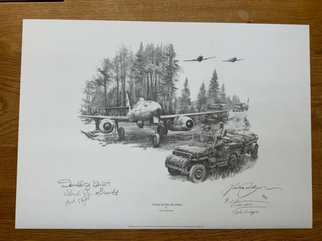 To the Victor the Spoils - Nicolas Trudgian pencil signed Band of Brothers 101st
