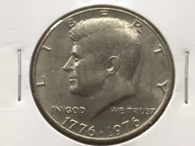 1776 - 1976    US   "Kennedy"  half  dollar  coin. Bicentennial coin.