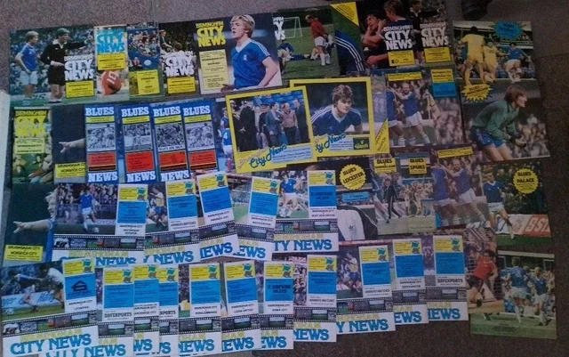 44 BIRMINGHAM CITY Programmes Mixed 80s Seasons Can Split FREE POSTAGE ...