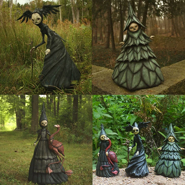 Hot Sale Halloween Statue Witches Halloween Decoration Horror Props Art Decor