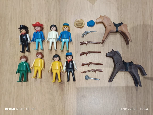 Playmobil vintage geobra 22 personnagess 1974 - Jeux & Jouets