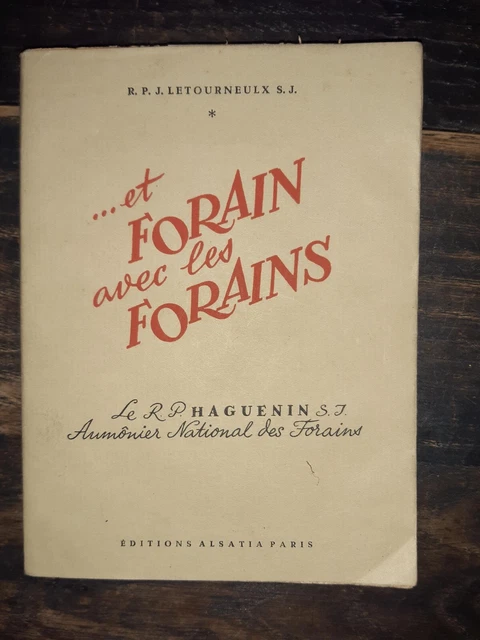 Forarin LIVRE ET forain avec les forains 1950 EUR 5,00 - PicClick FR