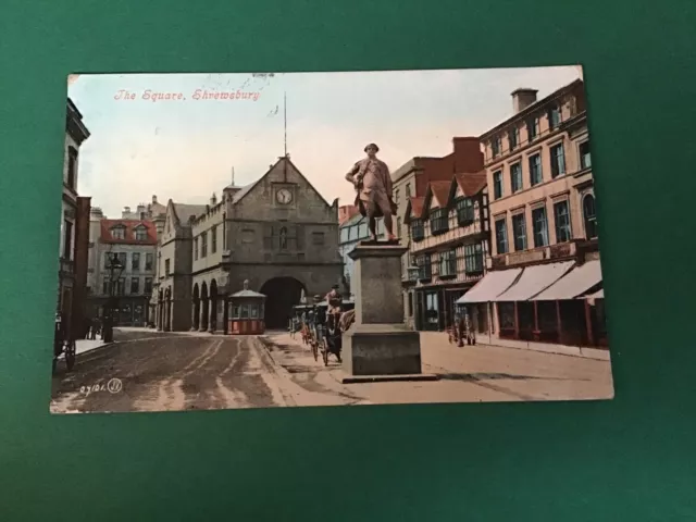 U.K. Shropshire The Square Shrewsbury 1909 Postcard R44216