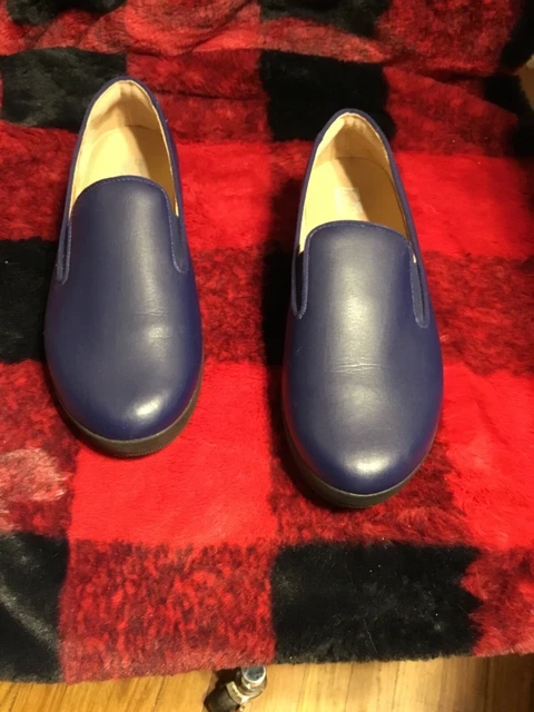 FIT FLOP Woman’s LEATHER SUPERSKATE LOAFERS MOCCASSINS SHOES Sz 7.5