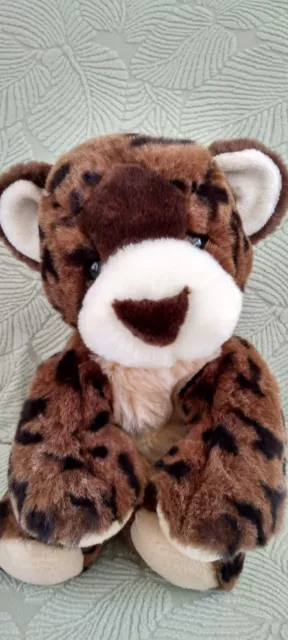 VTG 2001 Animal Alley Leopard Cheetah Plush Brown 10" Stuffed Animal Toys R Us
