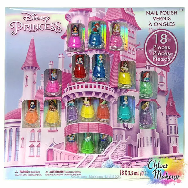Juego de regalo de lujo esmalte de uñas de princesa Disney - 18 colores