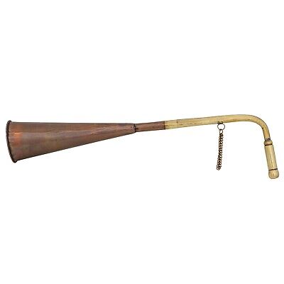 Hörrohr Hörmaschine Stethoskop Hörgerät Tröte Signalhorn Deko 35cm Antik-Stil 8
