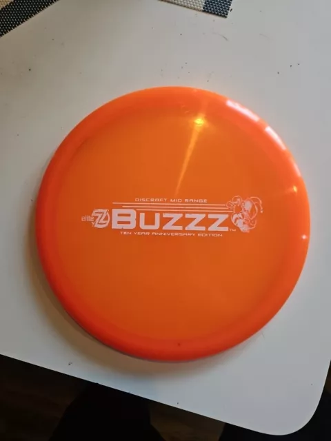 Discraft Ten Year Anniversary Buzzz 177+ WASP TOOLED Orange White Stamp Rare