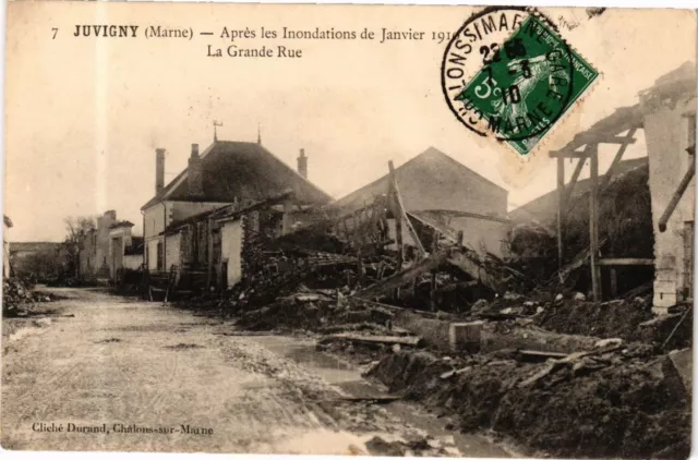 CPA JUVIGNY (Marne) After the Floods of January 1910 - la-GRANDE.. (245414)