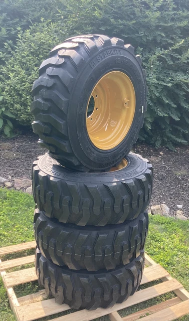 Set Of 4 New ZEEMAX Heavy Duty 10-16.5 Skid Steer Tires For Bobcat W