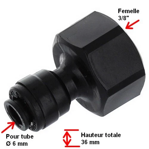 Raccord Rapide Dmfit 1/4" SK380-001 DM NSF-51 - Filetage UNS Femelle 7/16" - Neuf