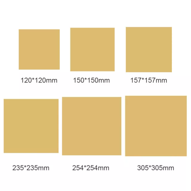 PEI Sheet 305/254/235/157/150/120mm for 3D Printer Build Surface Polyetherimide 2