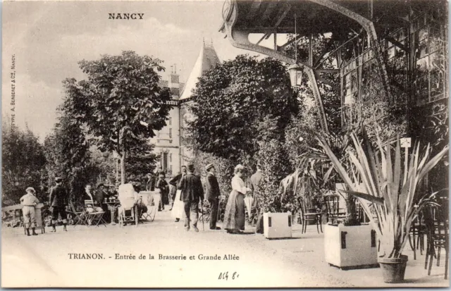 54 NANCY - Trianon - entree de la basserie et grande allee.