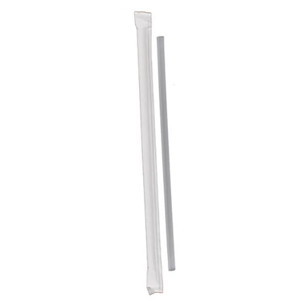 Empress E212TRW Jumbo 7.75" Clear Wrapped Straws - 500 / BX