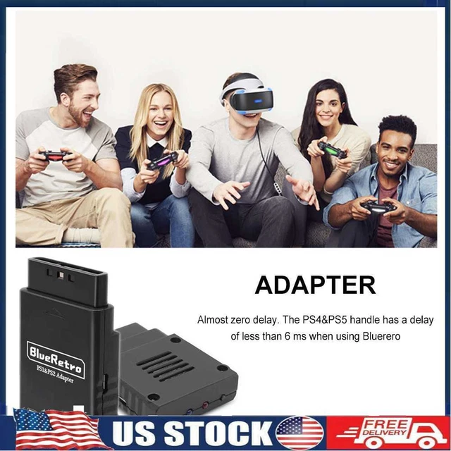 BLUERETRO WIRELESS Controller Adapter for PS1/PS2