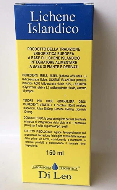 Di Leo Lichene Islandico Integratore Alimentare 150ml