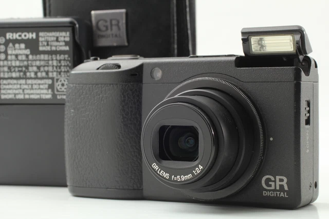 [Near MINT] RICOH GR DIGITAL II 10.1MP Digital Camera Black From JAPAN