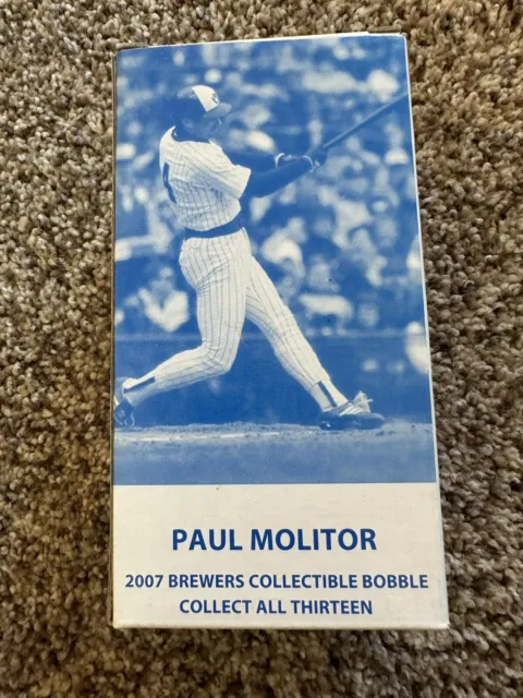 2007 Paul Molitor Milwaukee Brewers Mini Bobblehead 1982 World Series NEW NIB