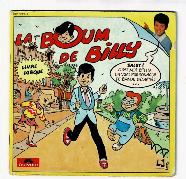 LA BOUM DE BILLY Forbans Vinyle 45T 7" LIVRE - BD Bande Dessinée POLYDOR 881392