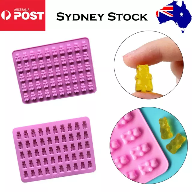 Gummy Bear Silicone Mold Chocolate Baking Ice Tray Candy Cookie Jelly Mould AU