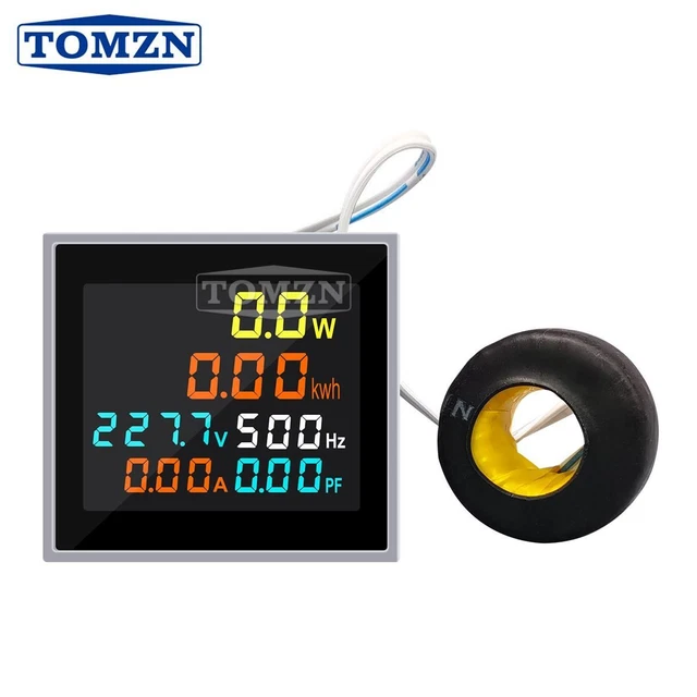 Voltage Meter Digital Display Frequency KWh Current Ampere Signal Energy Light