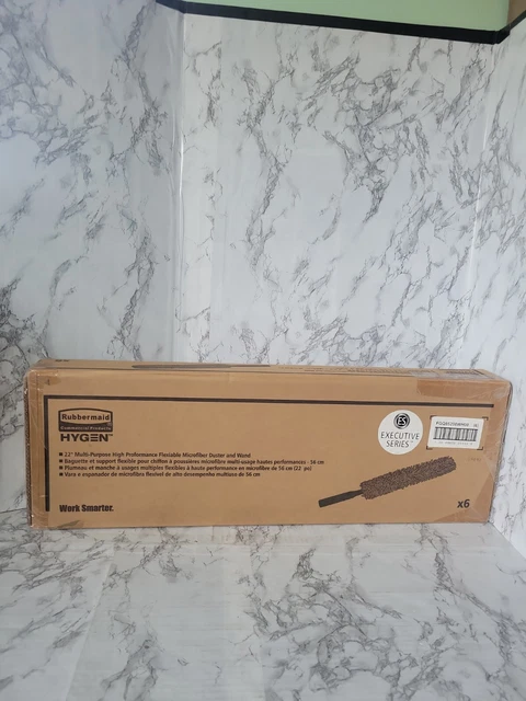 Rubbermaid 6 Total FGQ85200WH00 HYGEN Flexible Dusting Wand & Duster Q852 Q853