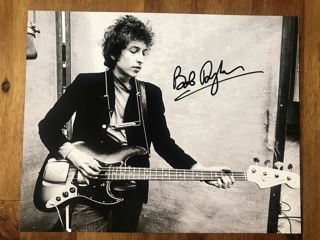 BOB DYLAN Signed Autographed Photo gold marker COA Hologram