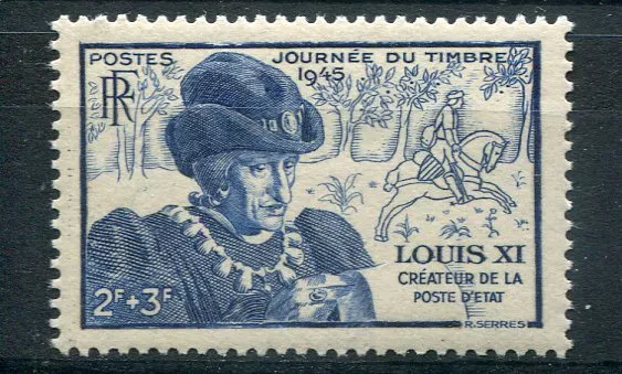 Frankreich,1945,Briefmarke 743,Journée Des Briefmarke, Louis Xi, Neu