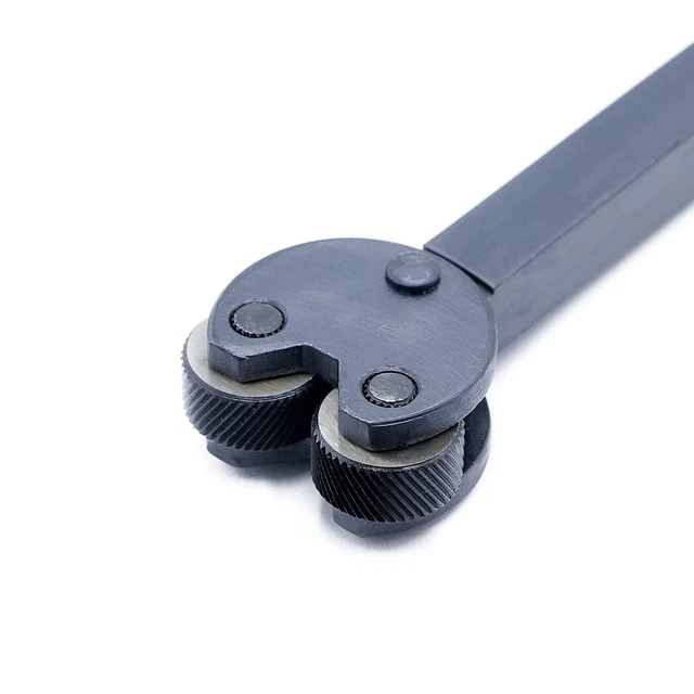 2PCS Knurling Tool Pivot Head For Lathe Double Head Adjustable High Speed Steel
