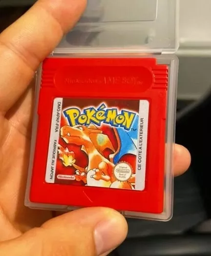 étiquette de remplacement pokemon version rouge game boy  (bien lire l'annonce ) 2