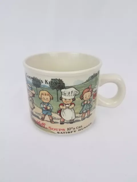 Campbells Soup Kids Replica 1910 Souvenir Postcard Mug Satisfy Hunger 1994 HG17