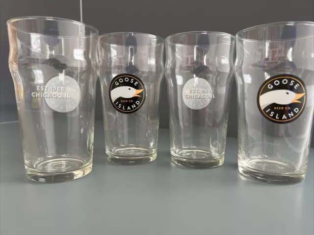 Goose Island Beer Company 16.oz Pint Style Glass EST. CHICAGO Cave Shed Decor