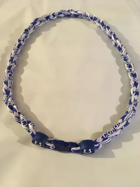 Indianapolis Colts Blue 22" Titanium Double Rope NECKLACE NEW! FAST! FREE SHIP!