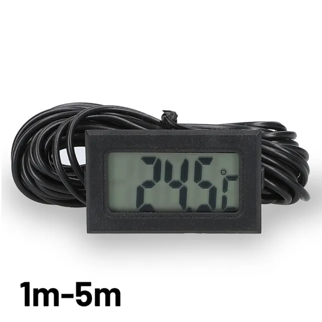 Mini Black Digital Thermometer Hygrometer Temperature Room LCD Meter Tools New