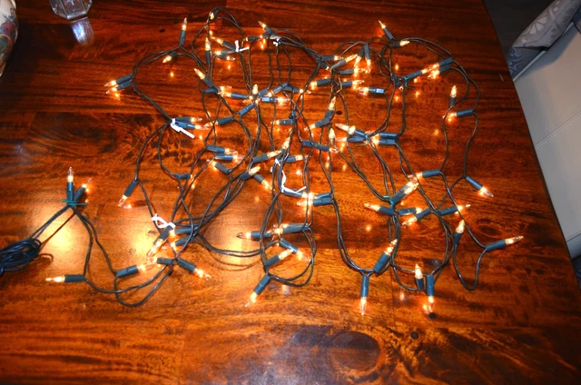 Ancienne Guirlande électrique De Noël Vintage - 20 Lampes Non Clignotantes
