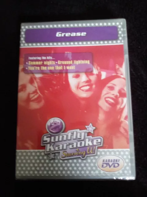 New Sealed Grease Sunfly Karaoke Starring U! Karaoke DVD Summer nights Sandy