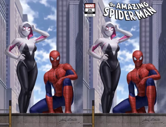 AMAZING SPIDERMAN 26 JUNGGEUN YOON VIRGIN VARIANT NM vol 6 2023 EXCLUSIVE SET