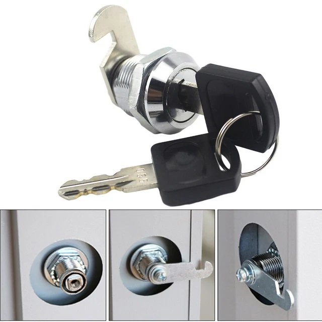 PREMIUM TOOLBOX LOCK Replacement Locks with Keyed Alike Feature (2 Pack