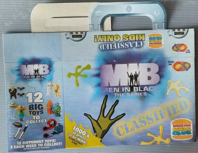 Rare - 1998 -  Burger King Uk - Men In Black - Kids Meal Box - New.