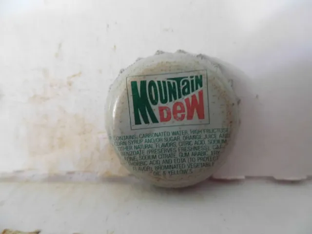 Mountain Dew Plastic Lined Bottle Cap/Crown~#614