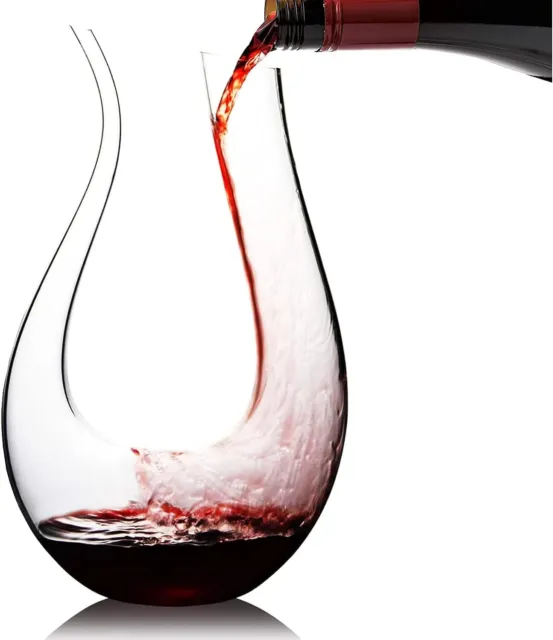 DECANTER PER VINO, Caraffa per Vino Soffiato a Mano, Bicchiere Di Aerazione  EUR 52,80 - PicClick IT