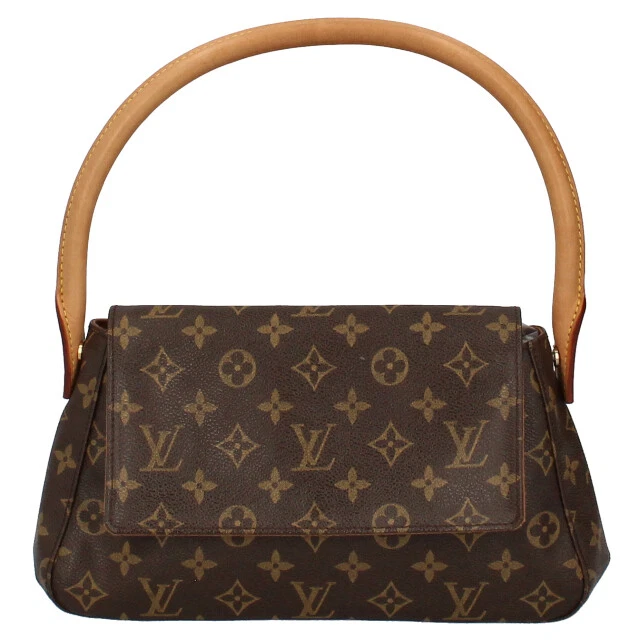 LOUIS VUITTON Mini looping  Monogram WomenHandbag Brown Discontinued produ...