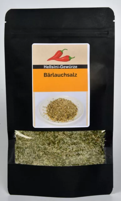 Bärlauchsalz 100g - Gewürzsalz Premium Qualität Hellsini-Gewürze