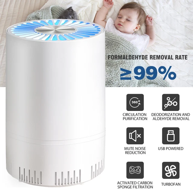 Home Nice Room Air Purifier Dust HEPA Air Cleaner for Allergies Smoke Asthma CN