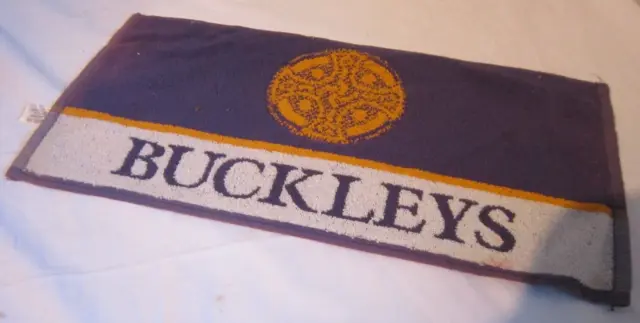 Vintage Buckleys Bar Towel Mat Runner Man Cave