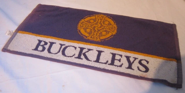 Vintage Buckleys Bar Towel Mat Runner Man Cave