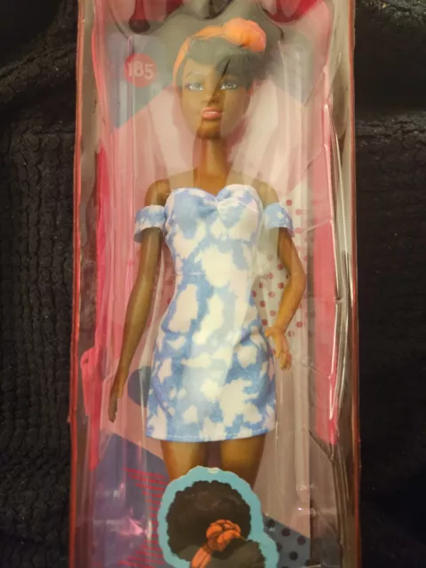 Barbie Fashionistas Doll #185 in Bleached Denim Dress with Black