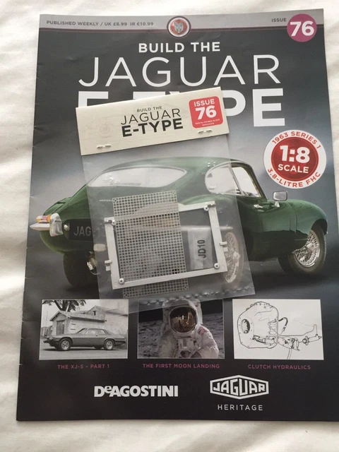 1/8 DEAGOSTINI BUILD YOUR OWN THE JAGUAR E-TYPE CAR ISSUE 6 INC