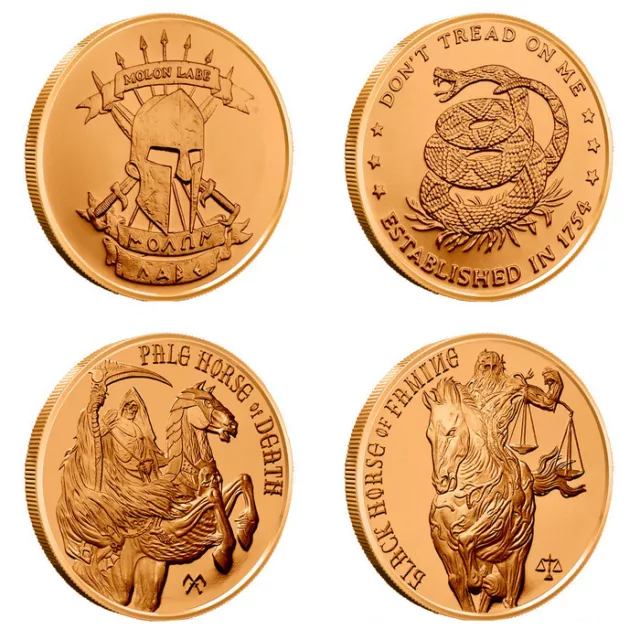 1 oz .999 Pure Copper Round/Challenge Coin (Morgan Dollar Design
