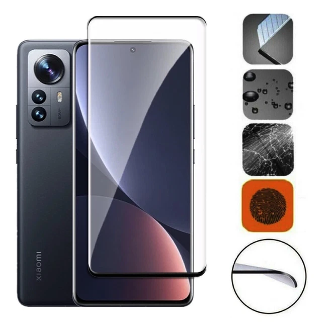 Panzerfolie aus Echtglas für Xiaomi 12 Pro Display Schutzglas voll klebend